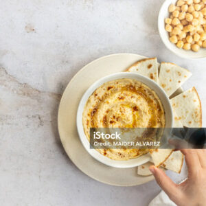 Includes Pita Chips or Carrots